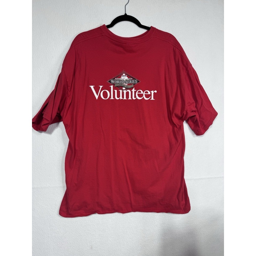 2009 American Legion World Series Volunteer Red T-Shirt 2XL Vintage‎ Rare